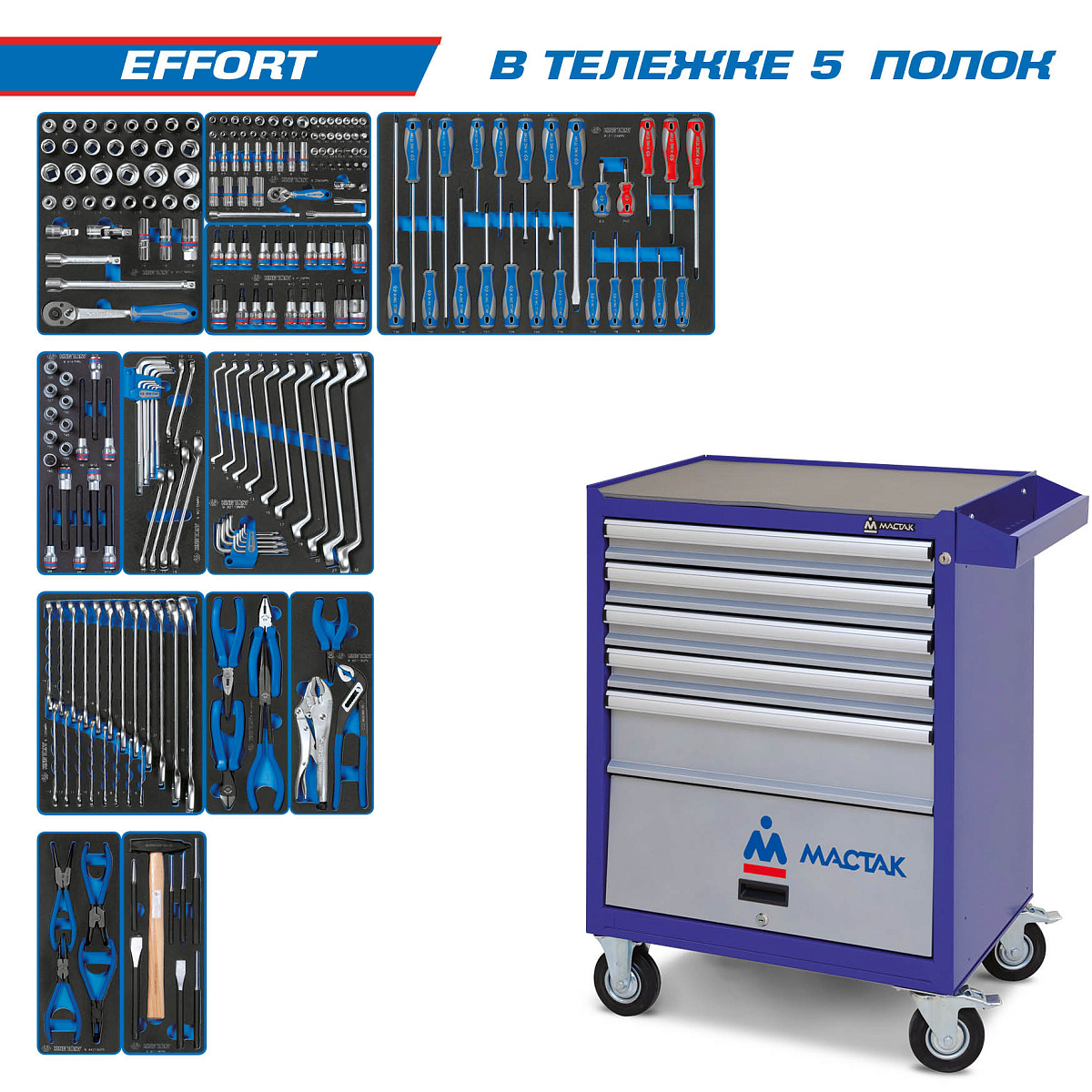 Тележка с набором инструментов 235 предметов