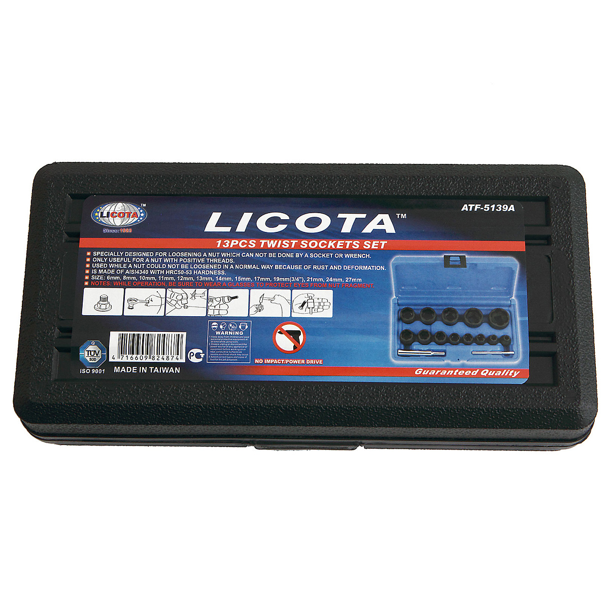 Набор головок для скругленного крепежа