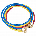 Шланг заправочный для фреона 1/4" SAE х1/4"SAE, 1,5 м 