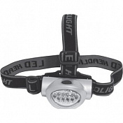 Фонарик на голову светодиодный, 10 LED (3 AAA бат.) FIT  F-67744