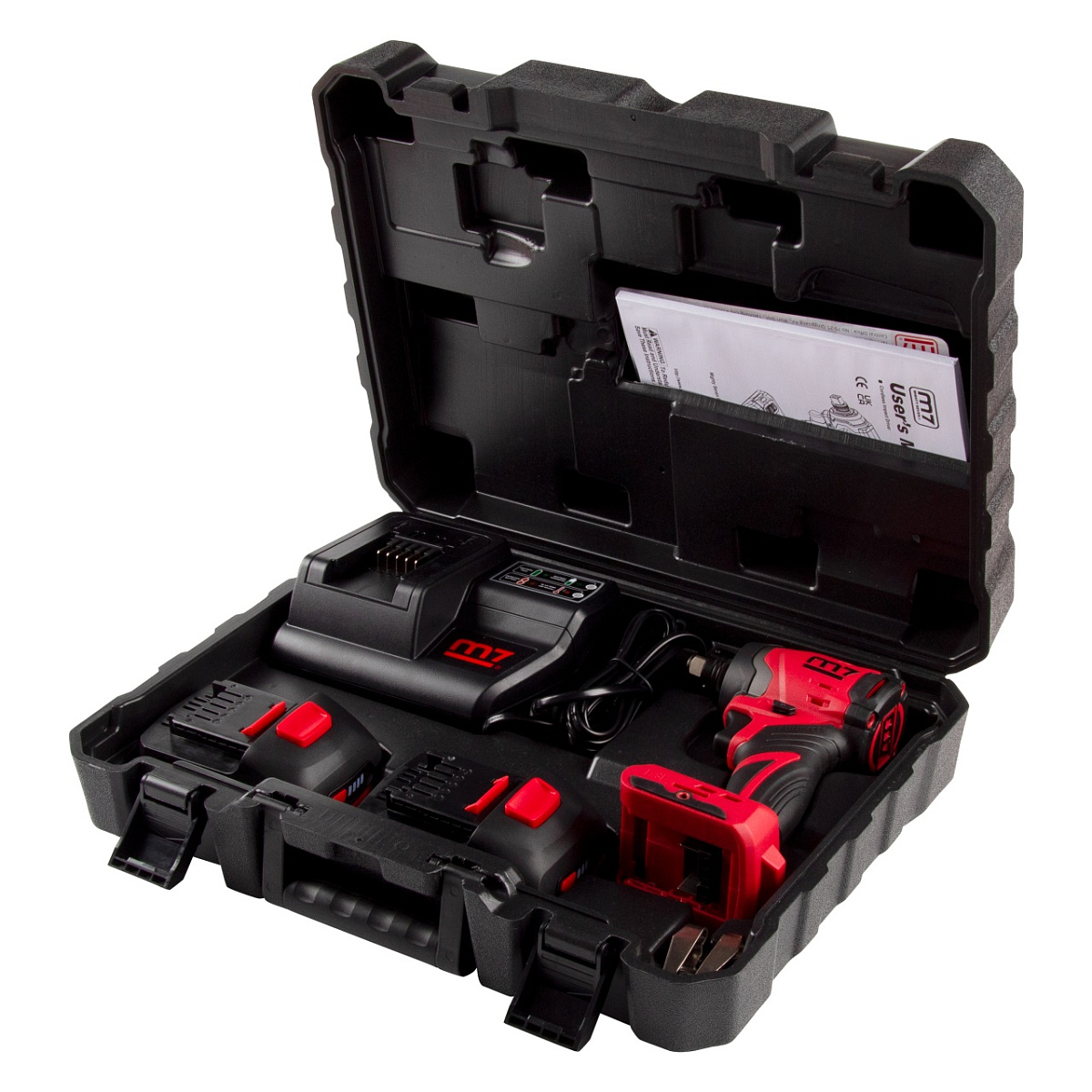 Аккумуляторный ударный гайковёрт 1/2",1/4" в кейсе