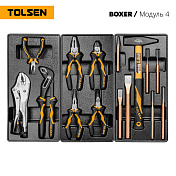 Набор инструментов 157 предметов, "BOXER", в черной тележке, в комплекте гайковерт Tolsen  TT85415P 4