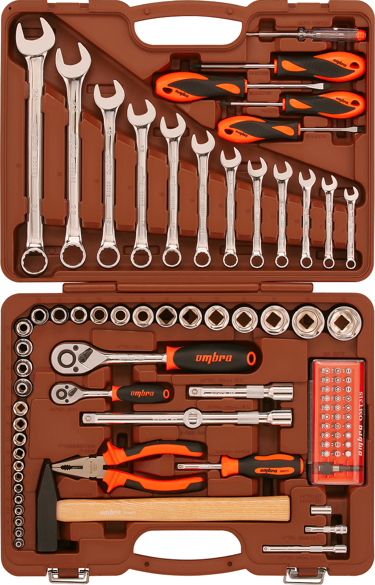 Набор инструмента универсальный 1/4", 1/2"DR, 88 предметов