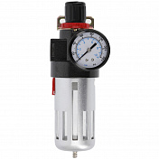 Фильтр- регулятор с манометром пневматический 1/4", 9 бар/135 PSI Högert  HT4R872