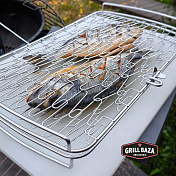 Сетка для жарки рыбы и овощей, нерж. Grillbaza  bz0025  10
