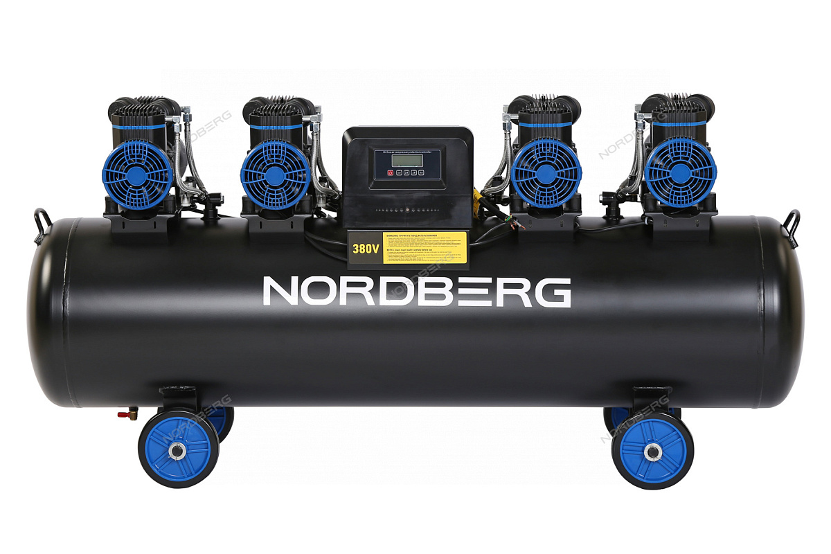 Компрессор безмасляный 380 В, ресивер 200 л, 1000 л/мин