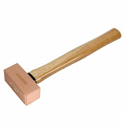 Молоток медный с деревянной рукояткой, 1000 г Garwin  GHT-HW1000C 