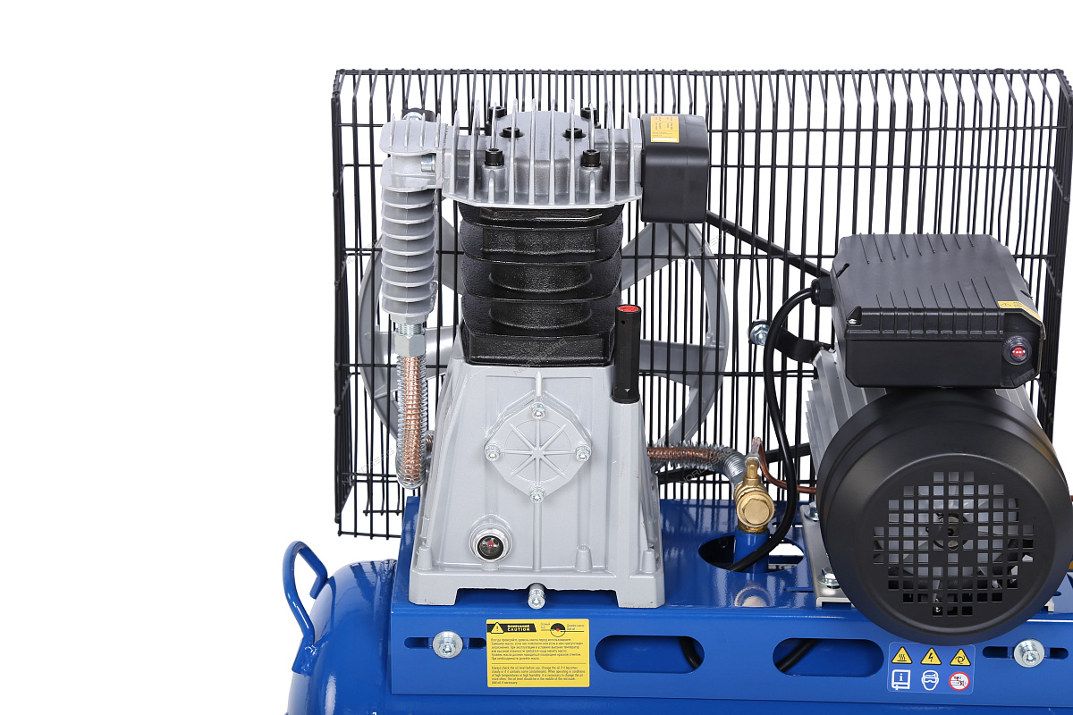 Компрессор поршневой с ременной передачей 220 В, ресивер 50 л, 446 л/мин