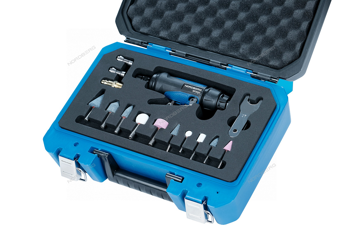 Пневмобормашинка с комплектом насадок 