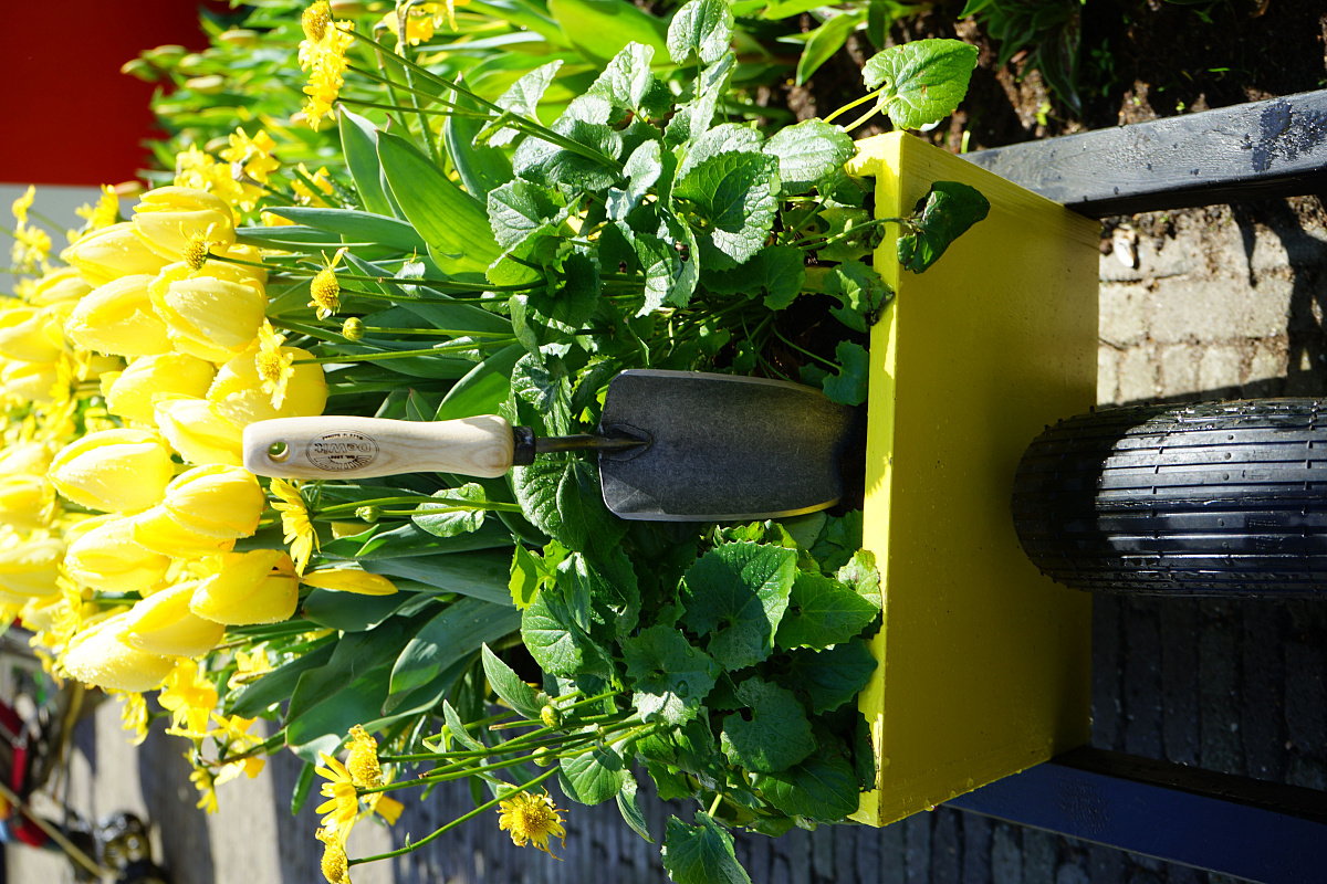 Совок садовый, посадочный, с кованым полотном