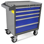 Тележка инструментальная 5 полок с набором инструмента 287 пр.