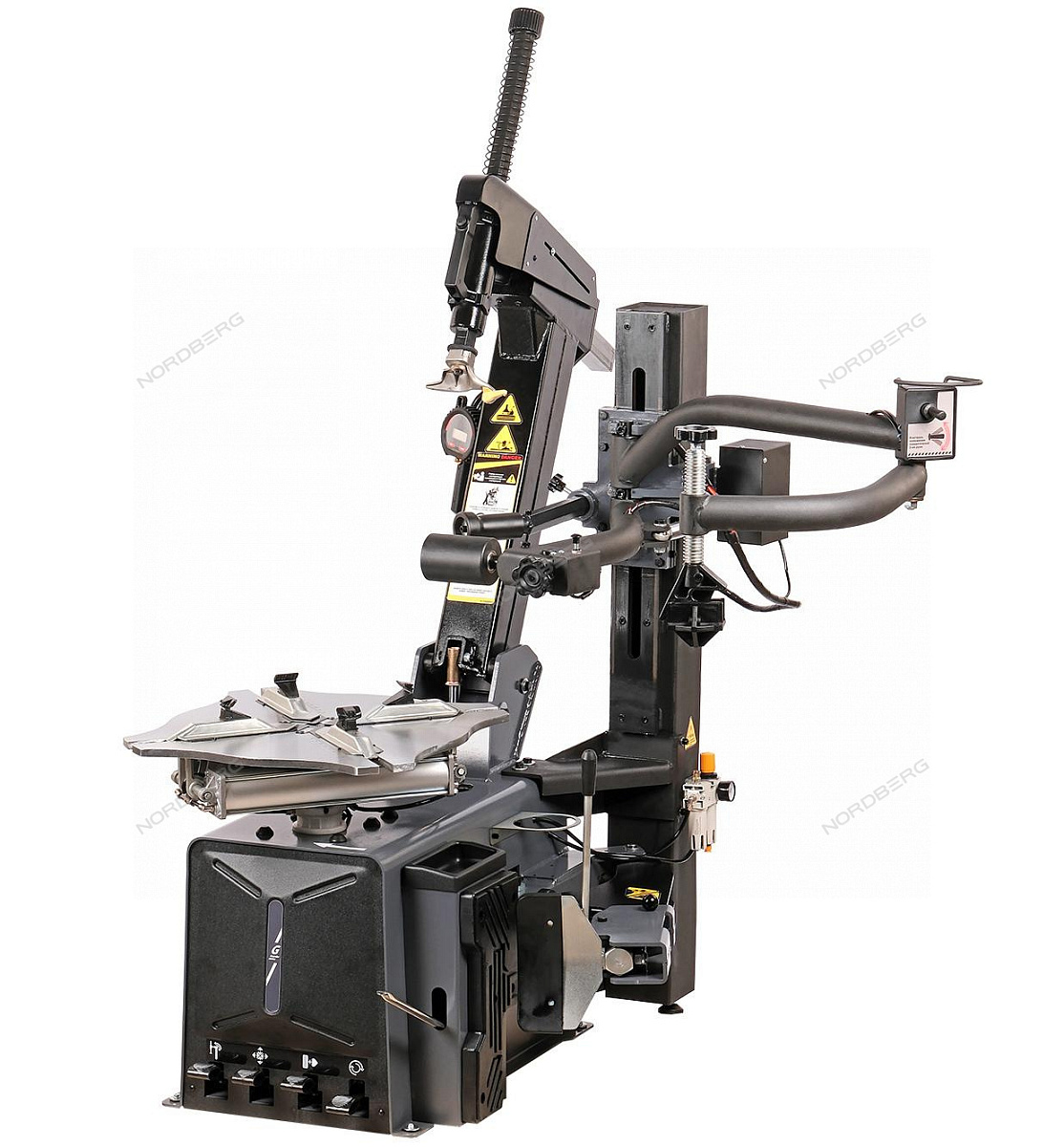 Станок шиномонтажный автомат, двускоростной, 220 В, серый + "Третья рука" 46H44N