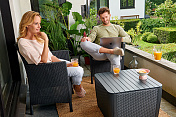 Стол-сундук Лузон Плюс (Luzon Plus Flat Wicker), графит 17208454 7