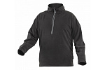 EDER Толстовка флисовая на молнии 3/4 черная
