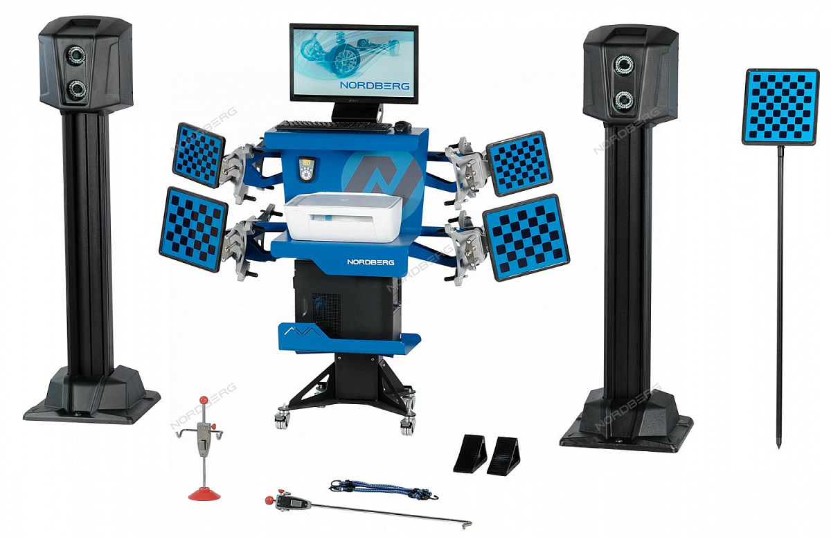 СТЕНД СХОД-РАЗВАЛ 3D модель четырехкамерный