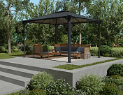 Беседка открытая Martinique 3600 Garden Gazebo Grey Bronze 4