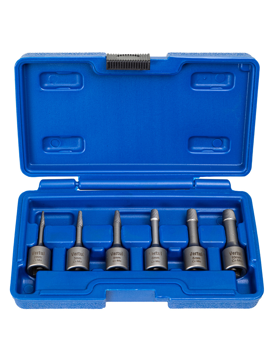 Набор внутренних экстракторов 6 предметов 2-10 мм.