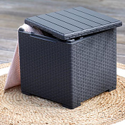 Стол с функцией хранения Виго (Vigo storage box) графит 4