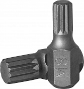 Вставка-бита 10 мм DR SPLINE, M8, 30 мм Ombra  531708