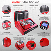 Установка для тестирования и очистки форсунок FSI, GDI и MPI CNC-605A GDI Launch  LNC-104 3