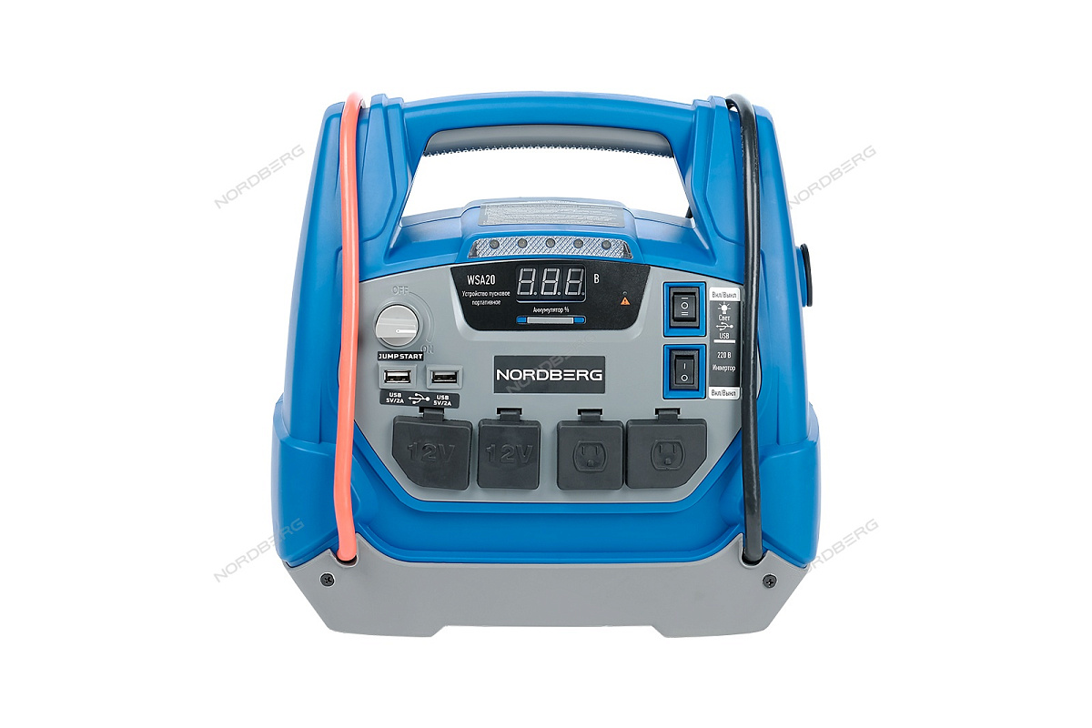 Устройство пусковое портативное 5/12V, емкость 18Ач