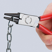 Круглогубцы фосфатированные, черного цвета 160 мм Knipex  KN-2201160 1