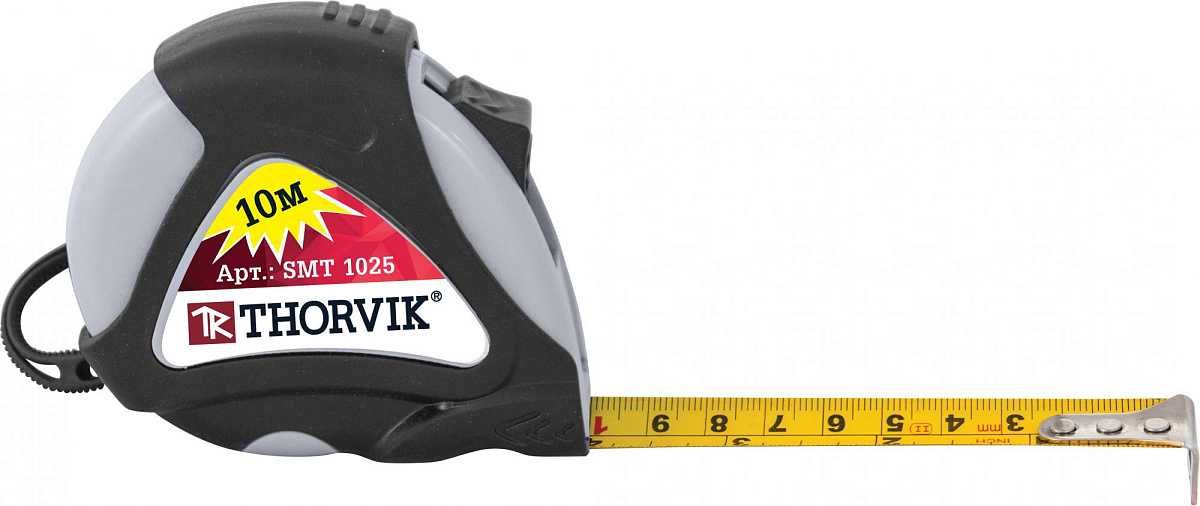 Рулетка в обрезиненном корпусе, 10 м