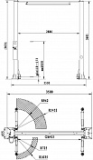 Подъемник 2-х стоечный с верхней синхронизацией, 4 т   N4120H2-4T 1