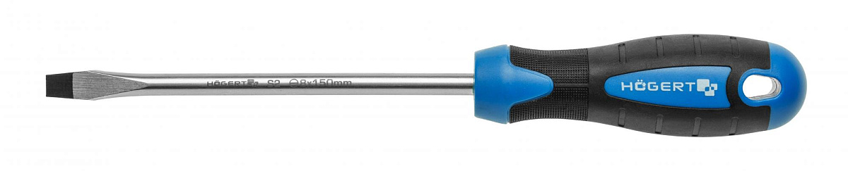 HOEGERT Отвертка с прямым шлицем SL, сталь S3