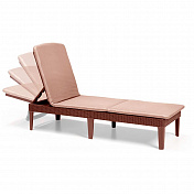 Шезлонг пластиковый с матрасом Jaipur Sun Lounger
