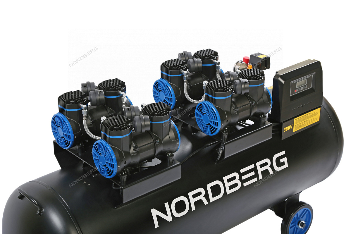 Компрессор безмасляный 380 В, ресивер 300 л, 1000 л/мин