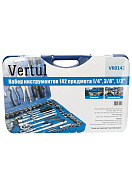 Набор инструментов 142 предмета 1/4″, 3/8″ 1/2″ VERTUL  VR0142 3