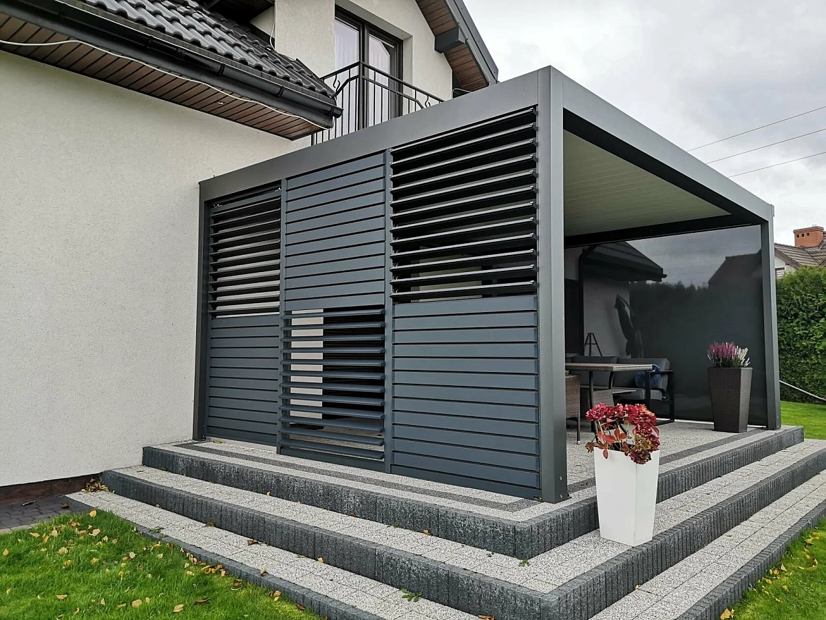 Алюминевая ламель, скошенная, комплект 5шт