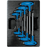 Набор L-образных ключей TORX, ложемент, 8 предметов 