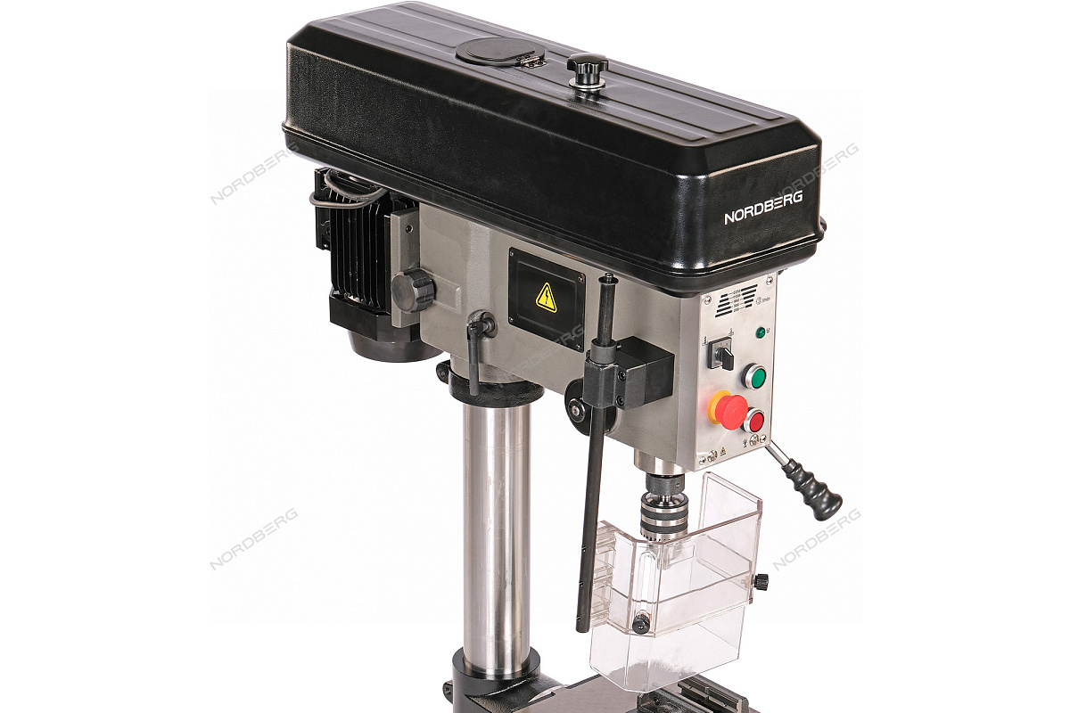 Станок сверлильный профессиональный (1100 Вт, 25 мм, 5 скоростей, нарезание резьбы, тиски)