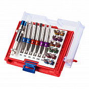 Набор вставок (бит) 1/4;, TORX, HEX, PZ, PH, SLOT, 19 предметов МАСТАК 058-10019C Мастак   058-10019C