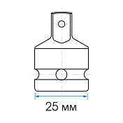 Переходник ударный 1/2">3/8", с шариковым фиксатором  King Tony  4873P 1