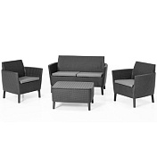 Комплект уличной мебели с двойным диваном SALEMO SET