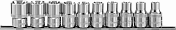Набор головок торцевых 1/2"DR на держателе, внешний TORX, E8-E24, 10 предметов Ombra  912610