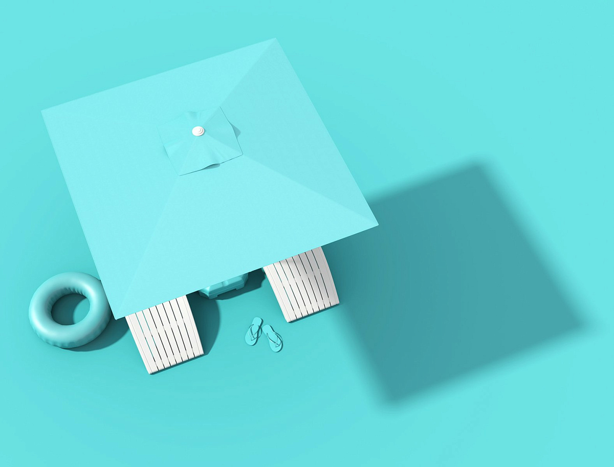 Шезлонг-лежак пластиковый Slim