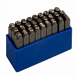 Набор ударных клейм 3 мм, буквы-латиница, 27 предметов 