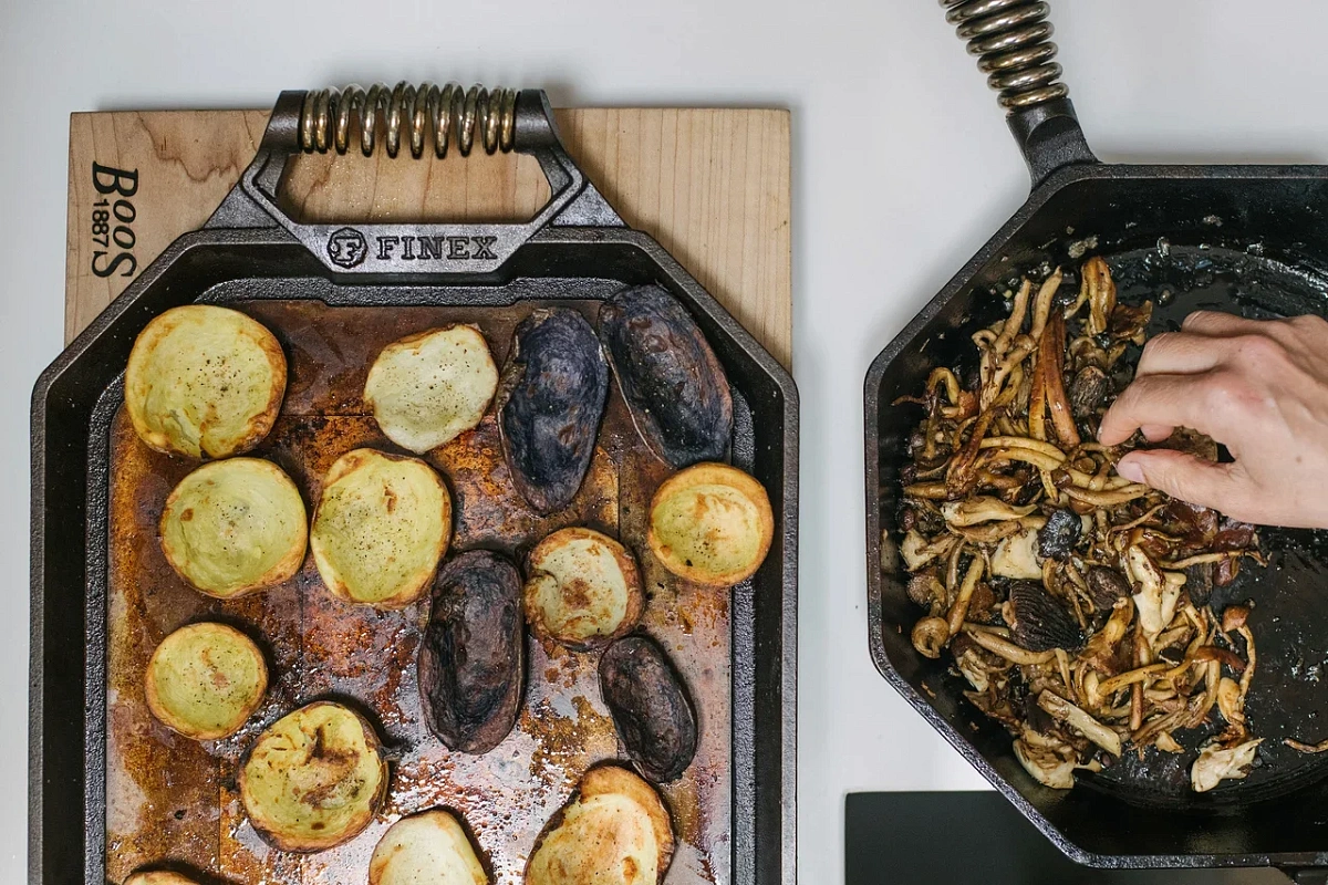 Противень чугунный с двумя ручками Grill Pan D=44