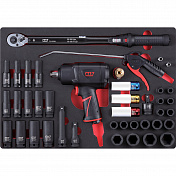 Набор пневмоинструмента 1/2" с принадлежностями, кейс, 41 предмет  Mighty Seven  NC-4255QC 3