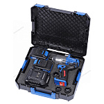 Гайковерт аккумуляторный, 1/2", 21 В, 1500 Нм, 2 аккумулятора 6 A и зарядное устройство, в кейсе