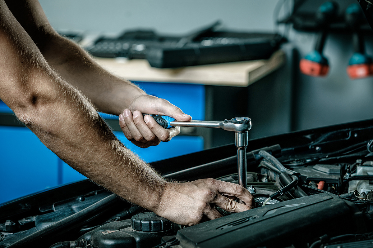 Трещотка прямая с кнопкой 1/2", 72 зубца