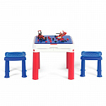 Столик для игр с конструктором + 2 стульчика ConstrucTable (3 В 1)