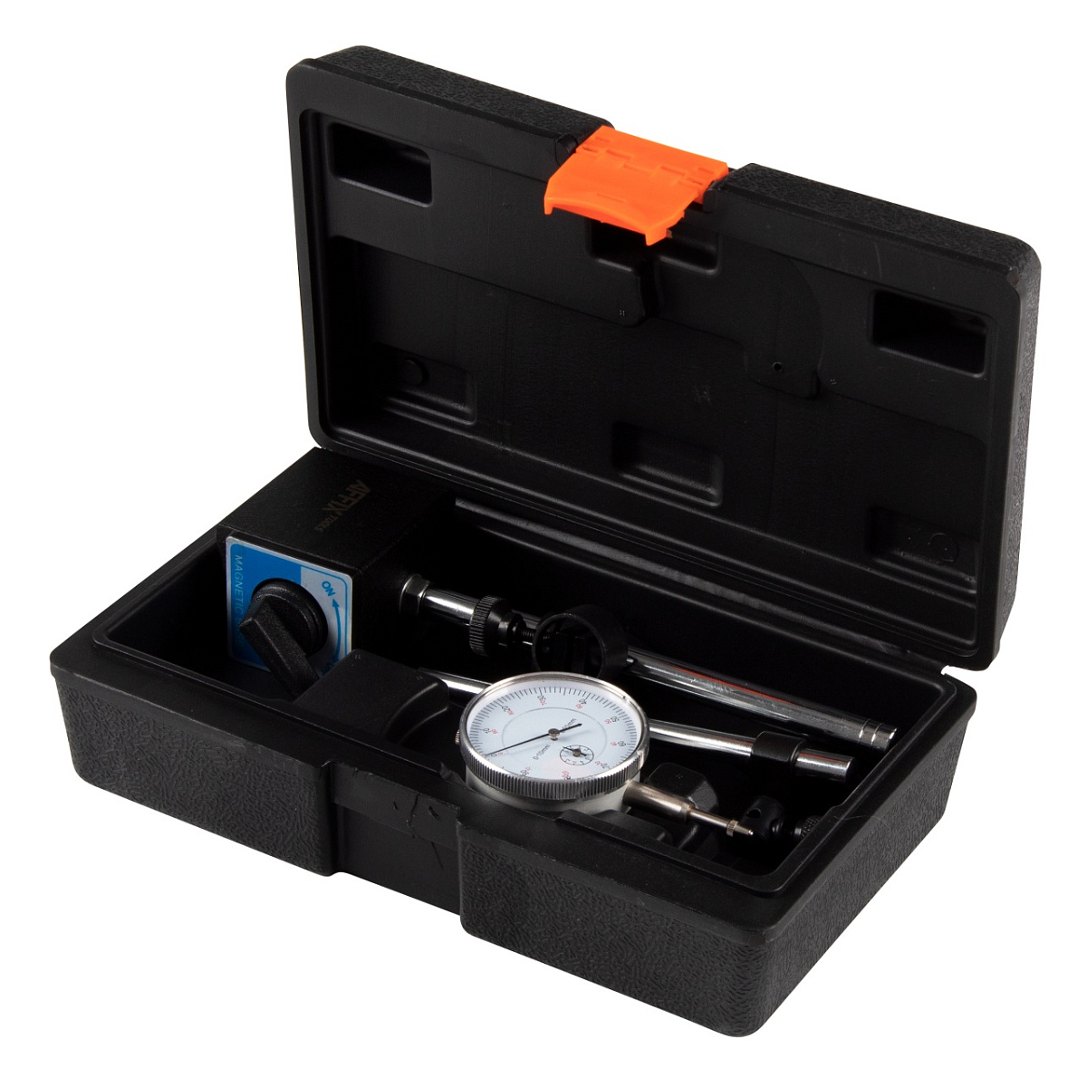 Индикатор часового типа ИЧ 0-10 мм, 0,01 мм, с магнитной стойкой, кейс