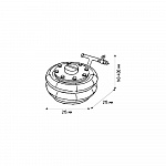 Домкрат пневматический, 2.5 т