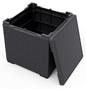 Стол с функцией хранения Виго (Vigo storage box) графит 1
