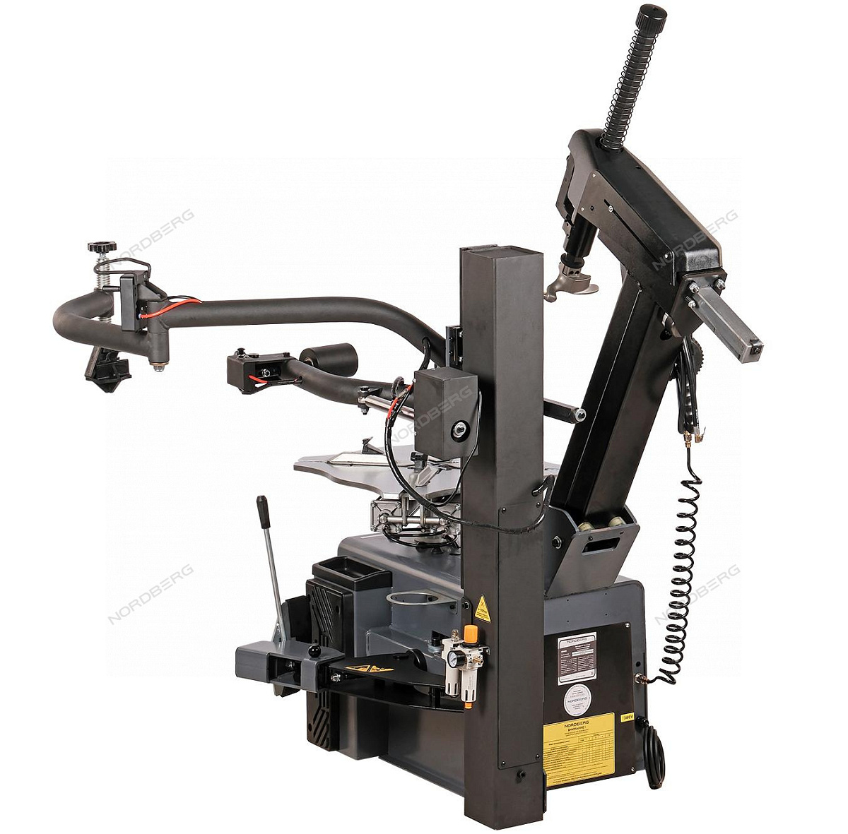 Станок шиномонтажный автомат, двускоростной, 220 В, серый + "Третья рука" 46H44N